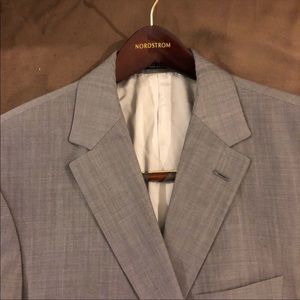 Hugo Boss Grey Sharkskin Slim Fit Blazer 42S Short